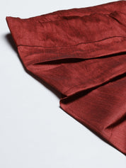 Sojanya (Since 1958), Men's Silk Blend  Maroon Stitched Dhoti