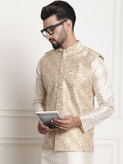 Men's Jacquard Silk, Mustard