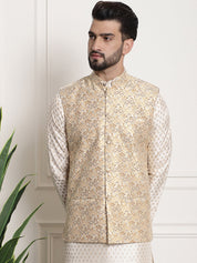 Men's Jacquard Silk, Mustard