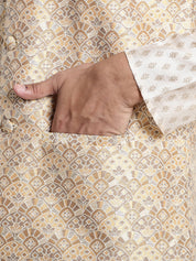 Men's Jacquard Silk, Mustard