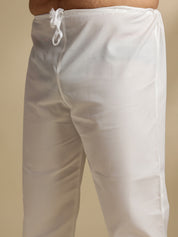 Sojanya Plus(Since 1958) Men's Silk Blend Thread Embroidered Yellow Kurta & Nehru Jacket With Pyjama