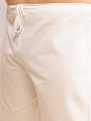 Men's Cotton Linen Ethnic Motifs Printed Pista Green Kurta With  Pyjama