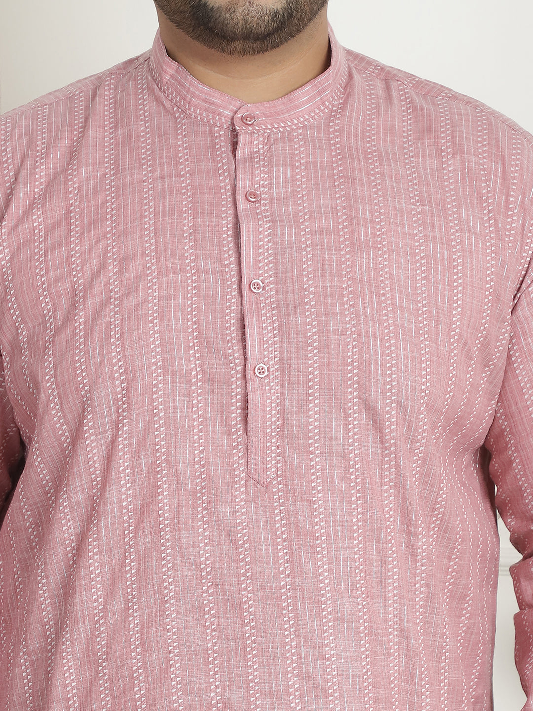 Men's Cotton Woven Design Pink