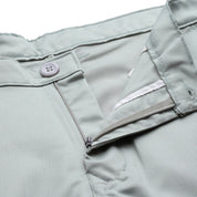 Men's Cotton Blend Pista Green Solid Trousers