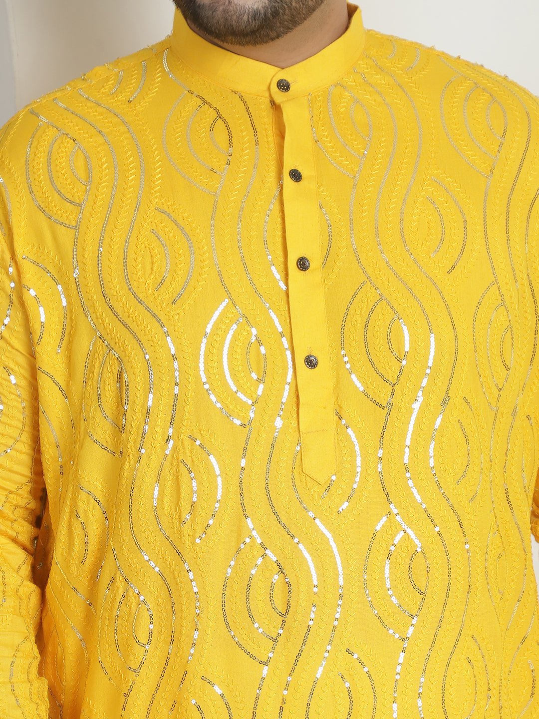 Men's Cotton Designer Mustard