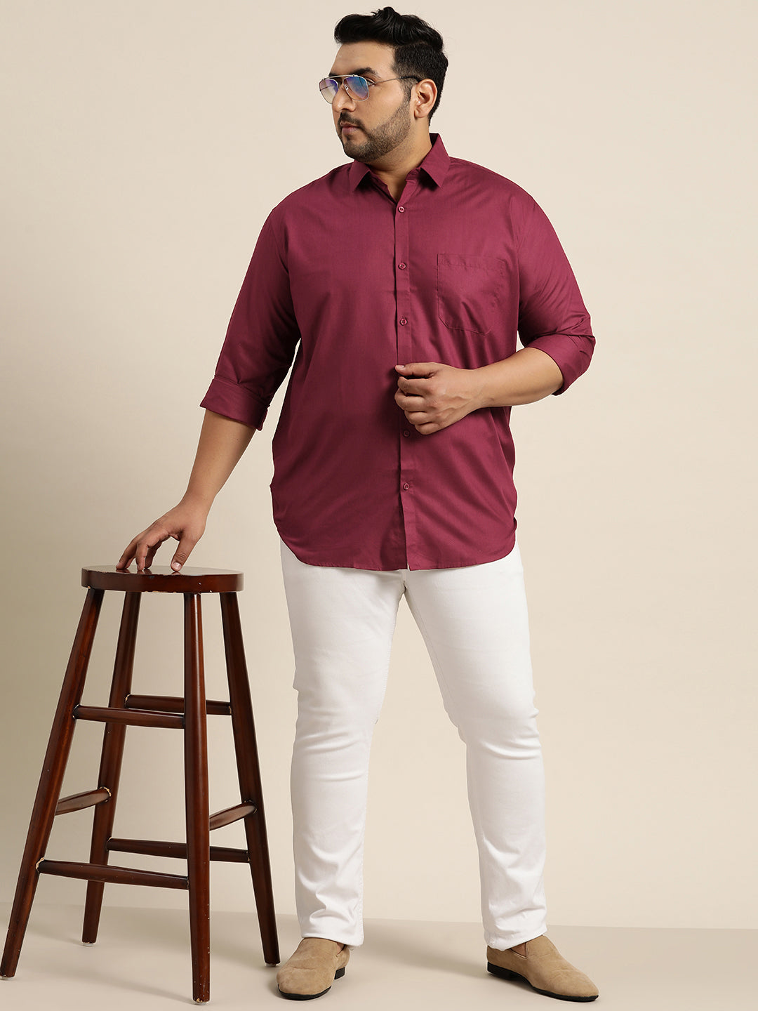 Men's Cotton Burgundy