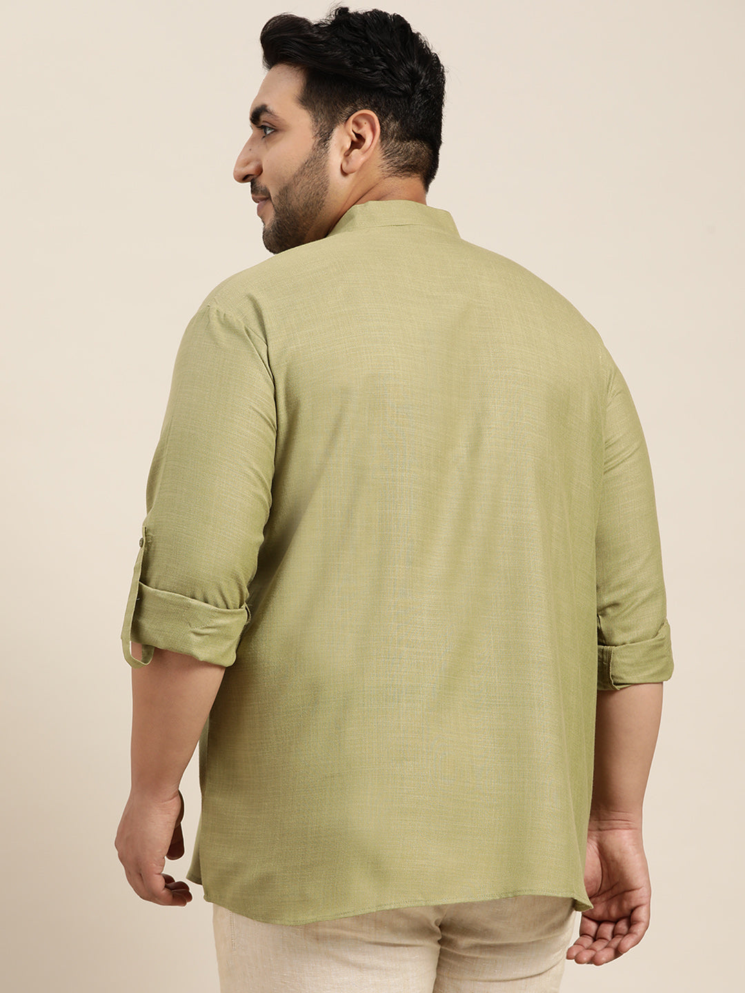 Men's Cotton Pista Green